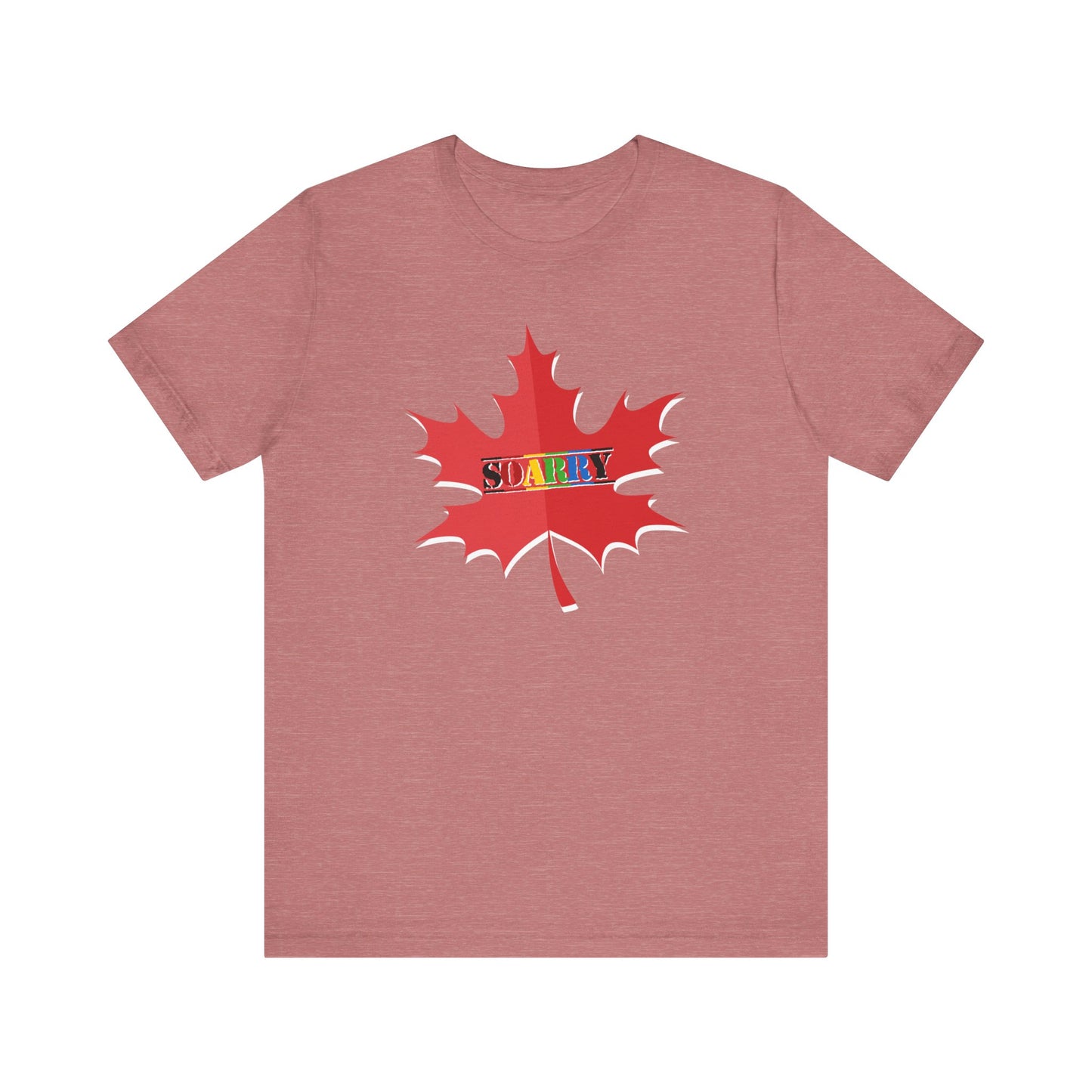 SOARRY Tee: Unisex Jersey Shirt, Maple Leaf Design, Gift for All