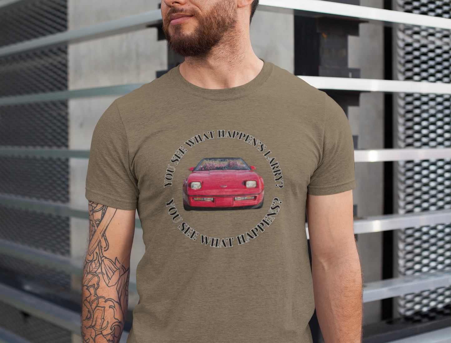 You See What Happen's Larry? Tee - Perfect Gift for Movie Enthusiasts, Birthday gift, Casual Wear, Movie Quote Style, Graphic T-Shirt
