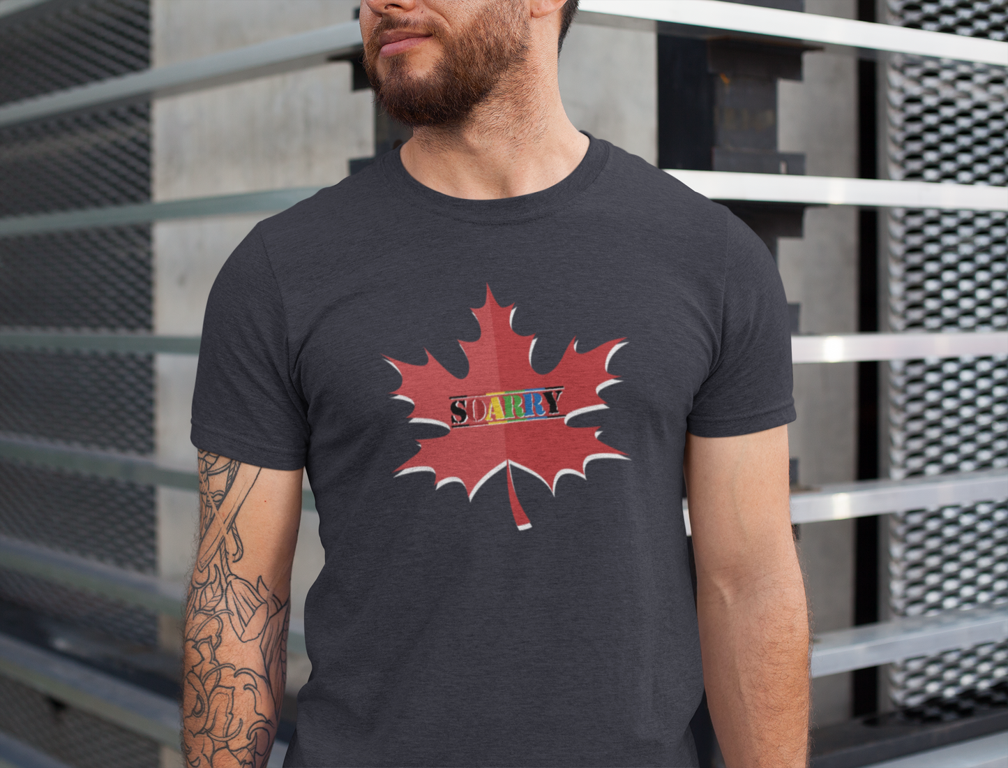 SOARRY Tee: Unisex Jersey Shirt, Maple Leaf Design, Gift for All
