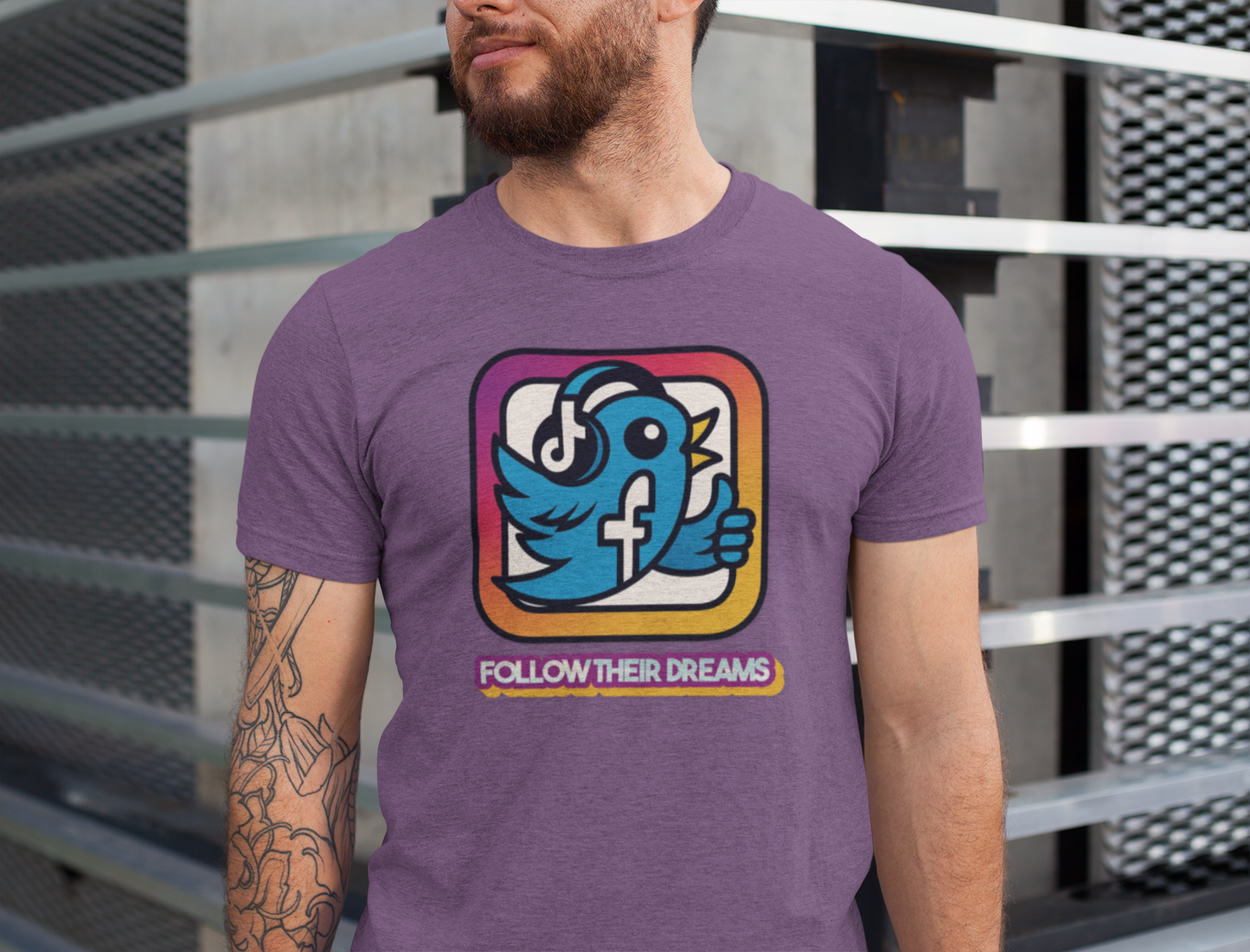 Follow Their Dreams Shirt, Social Media Sarcasm, Inspirational Gift, Casual Wear, Trendy Top, Unique Graphic T-Shirt