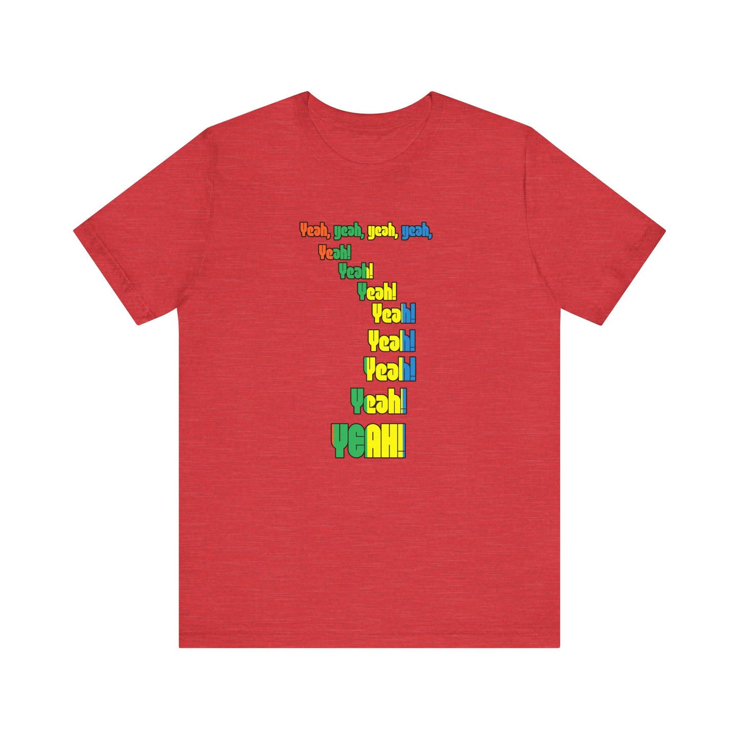 'Yeah!' Unisex Jersey Tee | Casual Wear, Music Lovers Gift, Festival Outfit, Everyday Comfort, Unisex T-Shirt
