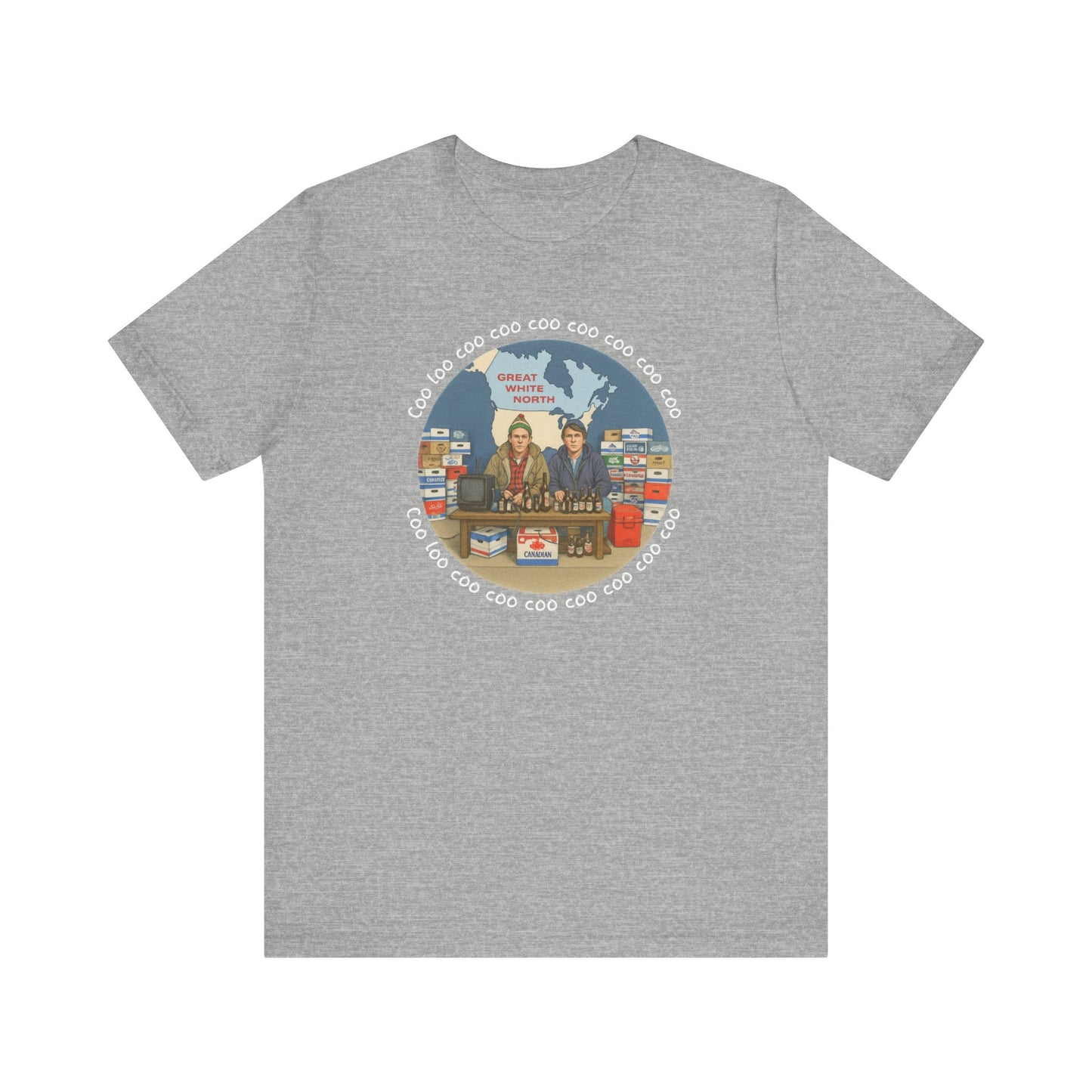 Coo Loo Coo Coo Coo Coo Coo - Cozy Retro Graphic Tee, Casual Unisex Shirt for Outdoors, Perfect Gift for Friends, Travel, Everyday Wear, Summer Fun