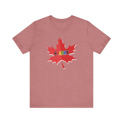 SOARRY Tee: Unisex Jersey Shirt, Maple Leaf Design, Gift for All