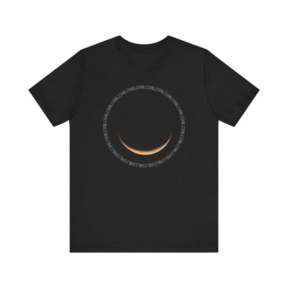 Smile Moon Unisex Jersey Tee | Comfortable Casual Wear, Everyday T-Shirt, Gift for Friends, Fun Summer Top, Cheerful Mood Shirt