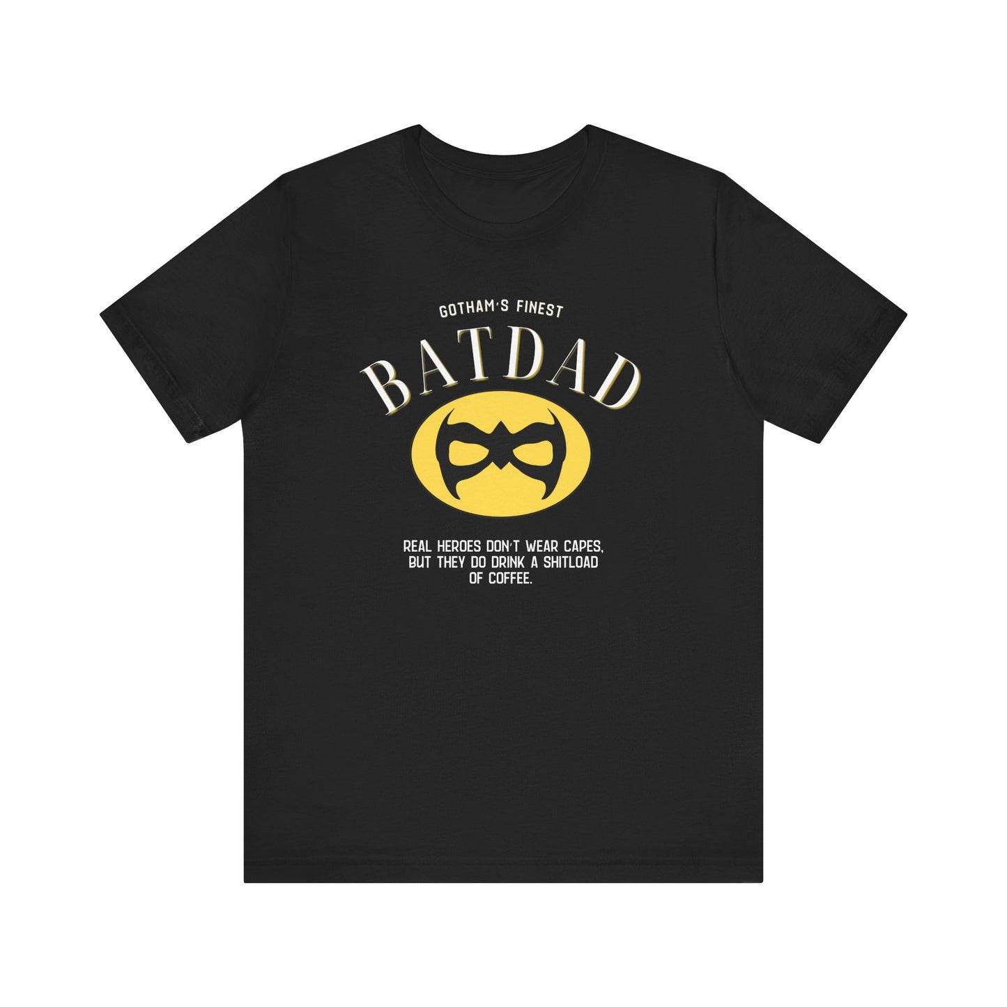 Funny Batdad T-Shirt, Hero Dad Shirt, Father's Day Gift, Unisex Tee, Geeky Dad Apparel, Coffee Lover Tee