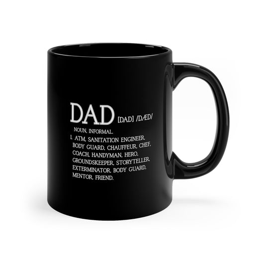Dad Coffee Mug - Kindness in Every Sip, Gifts for Fathers, Unique Dad Definition Mug, 11oz Ceramic, Perfect for Father's Day, Birthday
