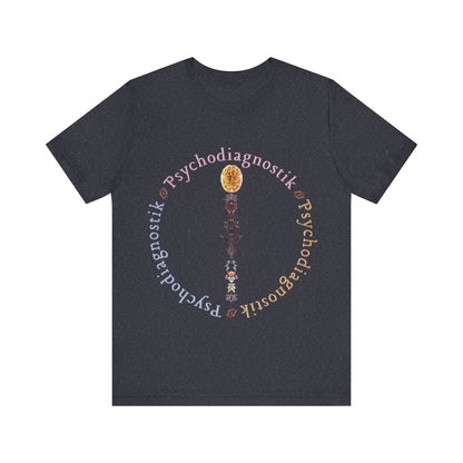 Psychodiagnostik Unisex Tee, Psychology Humor Graphic Shirt, Casual Everyday Wear, Gifts for Students, Unique Art T-Shirt
