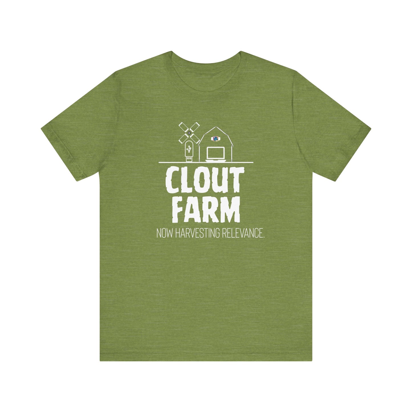 Clout Farm Tee, Funny T-Shirt for Meme Lovers, Gift for Cynics, Trendy Casual Shirt, Harvest Relevance Apparel