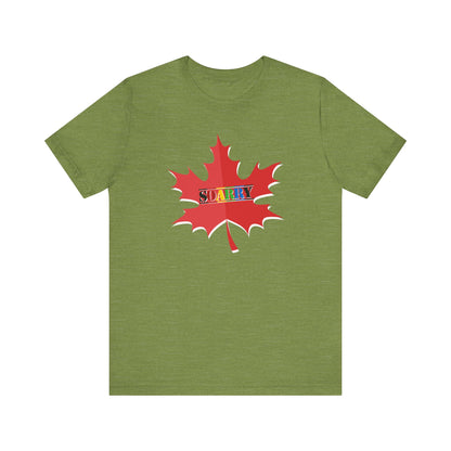 SOARRY Tee: Unisex Jersey Shirt, Maple Leaf Design, Gift for All