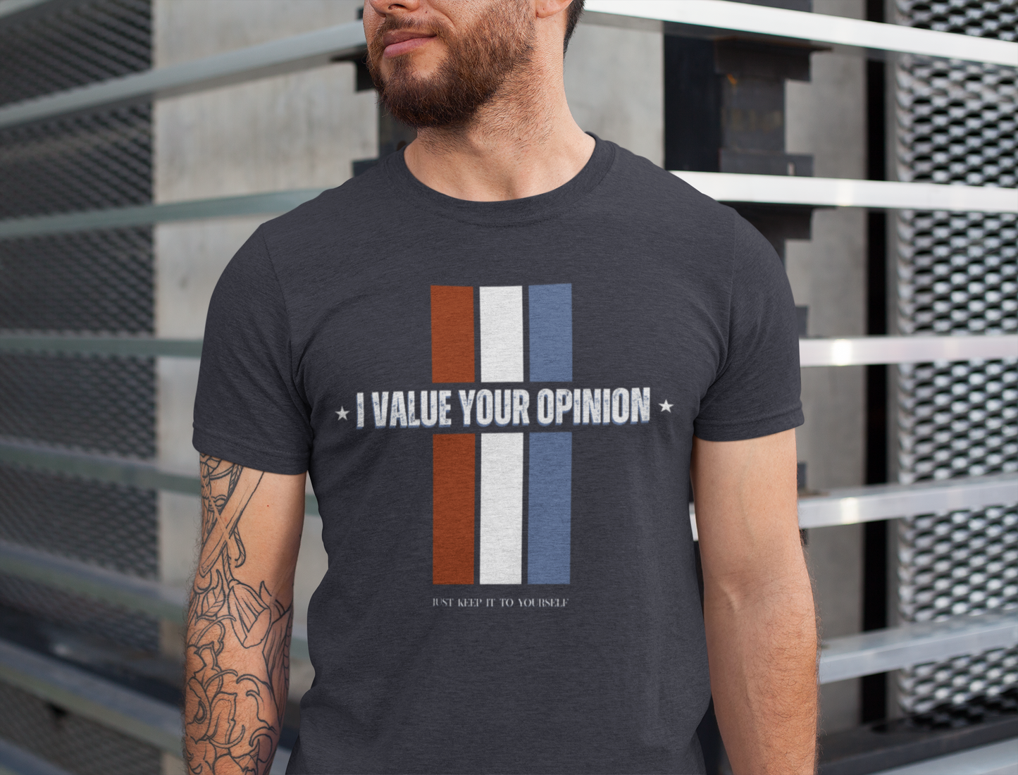I Value Your Opinion Tee | Unisex Jersey Short Sleeve Shirt for Expression, Casual Style, Gift for Friends, Humor Tee, Everyday Wear, Father's Day Gift