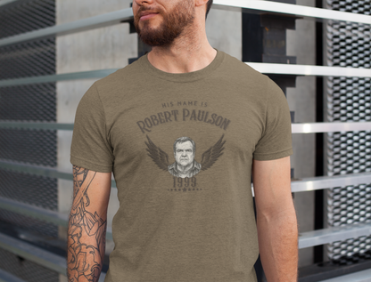 'His Name is Robert Paulson' Graphic Tee, Vintage-Inspired, Movie Buff Gift, Casual Wear, Gift for Him, Unique Birthday Gift, Crowd Favorite
