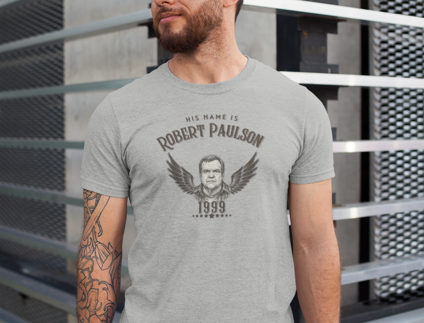'His Name is Robert Paulson' Graphic Tee, Vintage-Inspired, Movie Buff Gift, Casual Wear, Gift for Him, Unique Birthday Gift, Crowd Favorite