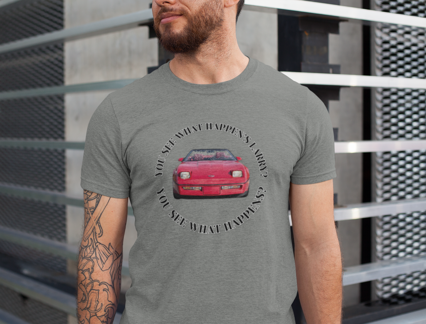 You See What Happen's Larry? Tee - Perfect Gift for Movie Enthusiasts, Birthday gift, Casual Wear, Movie Quote Style, Graphic T-Shirt
