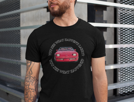 You See What Happen's Larry? Tee - Perfect Gift for Movie Enthusiasts, Birthday gift, Casual Wear, Movie Quote Style, Graphic T-Shirt