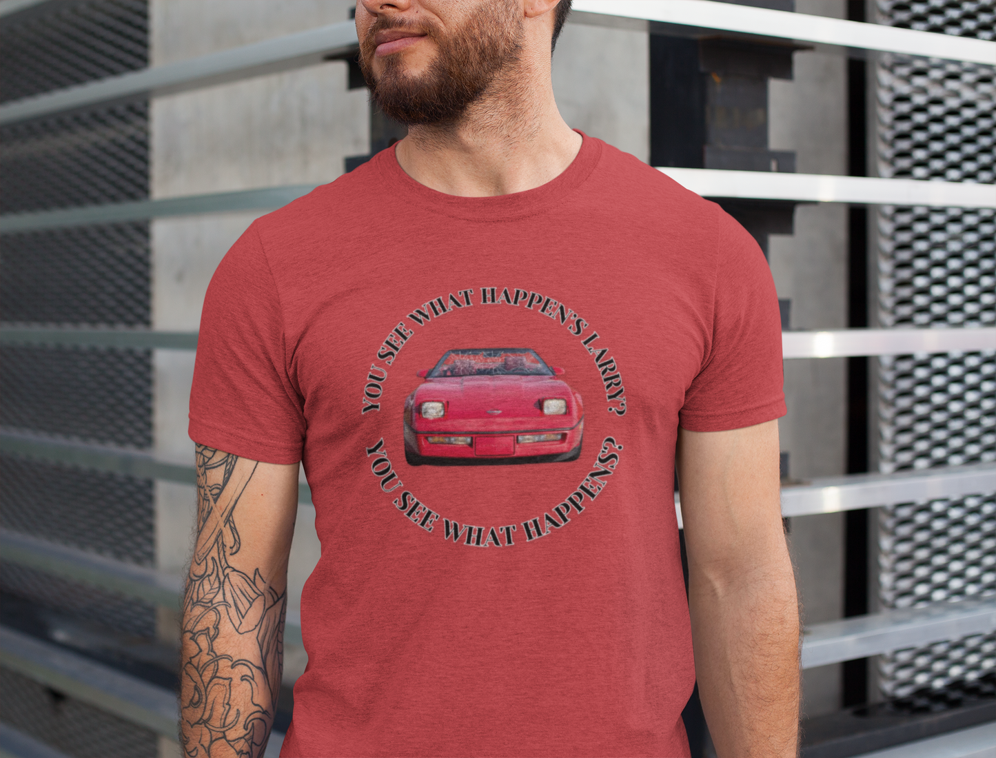 You See What Happen's Larry? Tee - Perfect Gift for Movie Enthusiasts, Birthday gift, Casual Wear, Movie Quote Style, Graphic T-Shirt