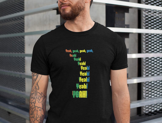'Yeah!' Unisex Jersey Tee | Casual Wear, Music Lovers Gift, Festival Outfit, Everyday Comfort, Unisex T-Shirt