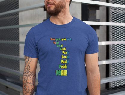 'Yeah!' Unisex Jersey Tee | Casual Wear, Music Lovers Gift, Festival Outfit, Everyday Comfort, Unisex T-Shirt
