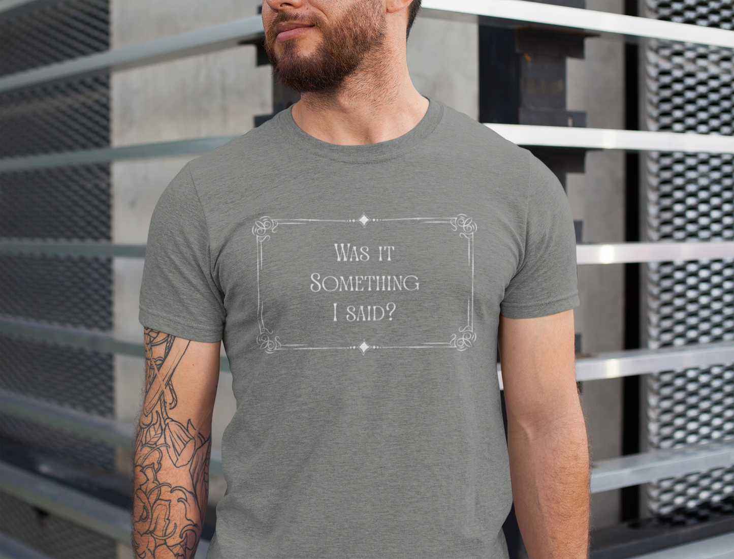 "Was it Something I Said?" Funny Graphic Shirt, Gift for Friends, Silent Movie Tee, Humorous Apparel, Birthday Gift
