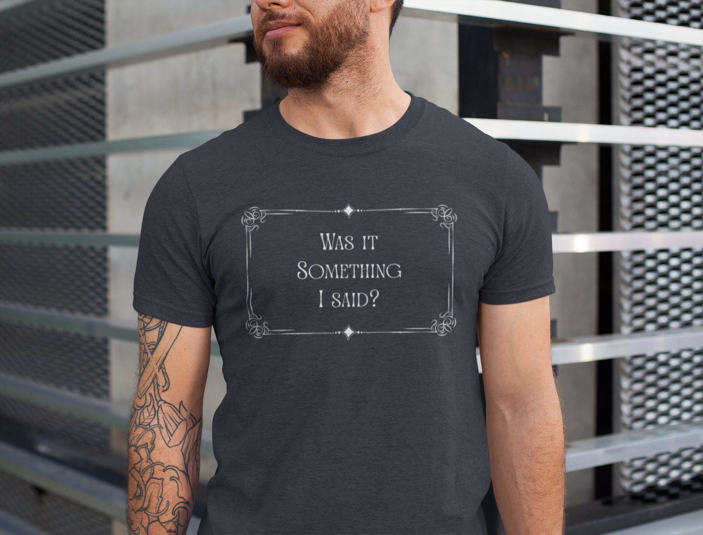 "Was it Something I Said?" Funny Graphic Shirt, Gift for Friends, Silent Movie Tee, Humorous Apparel, Birthday Gift