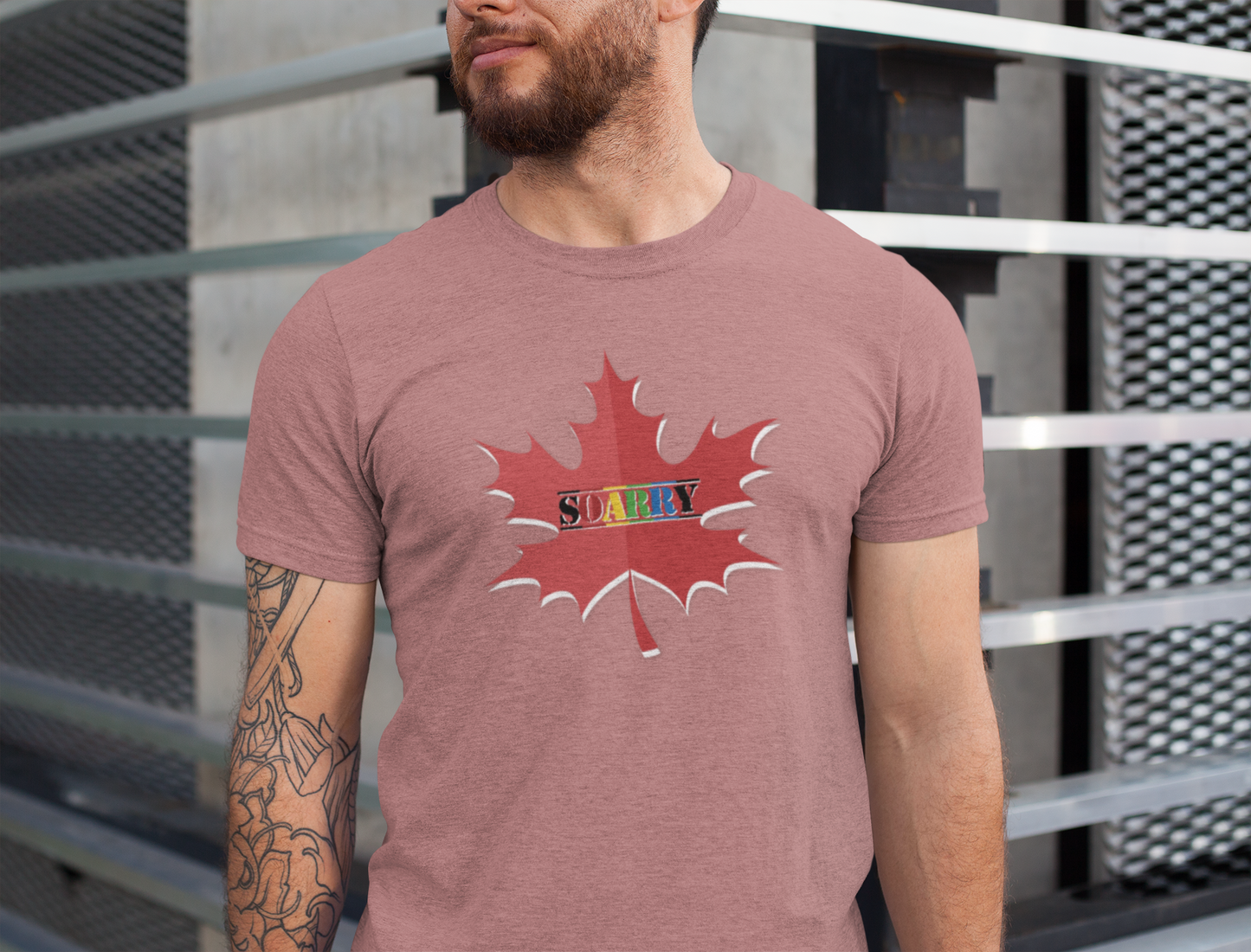 SOARRY Tee: Unisex Jersey Shirt, Maple Leaf Design, Gift for All