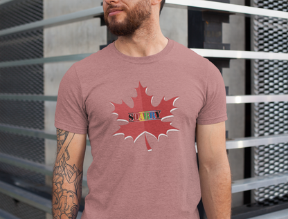 SOARRY Tee: Unisex Jersey Shirt, Maple Leaf Design, Gift for All