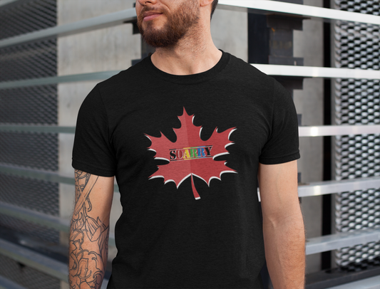 SOARRY Tee: Unisex Jersey Shirt, Maple Leaf Design, Gift for All