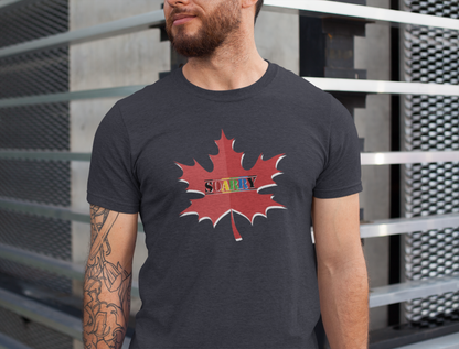 SOARRY Tee: Unisex Jersey Shirt, Maple Leaf Design, Gift for All