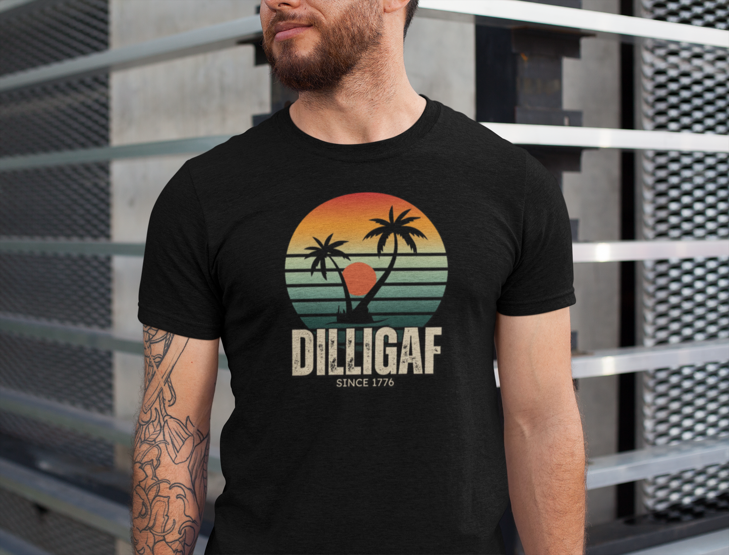 DILLIGAF since 1776 Tee- Unisex Jersey Short Sleeve Tee, Beachwear, Casual Summer Shirt, Gift for Any