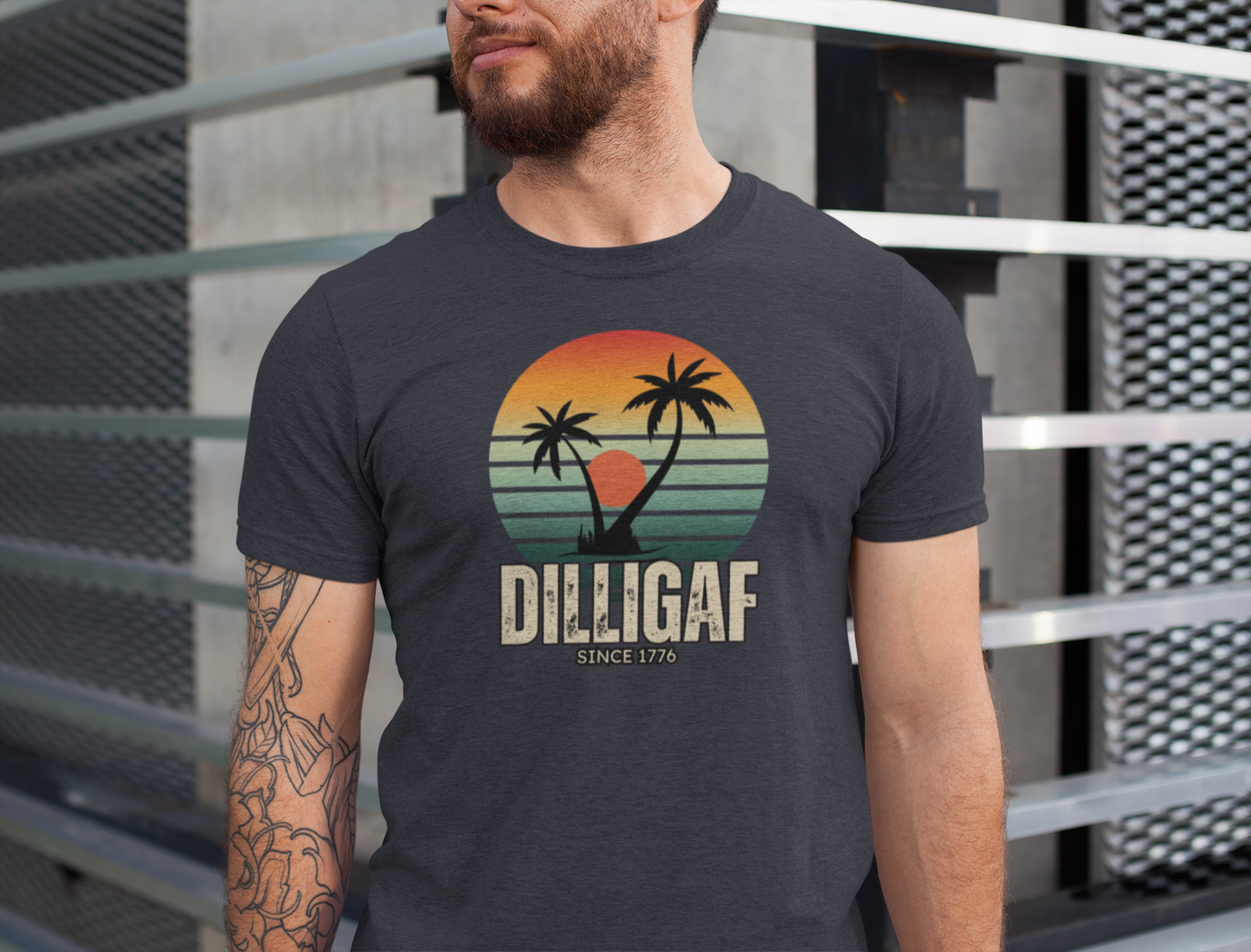 DILLIGAF since 1776 Tee- Unisex Jersey Short Sleeve Tee, Beachwear, Casual Summer Shirt, Gift for Any