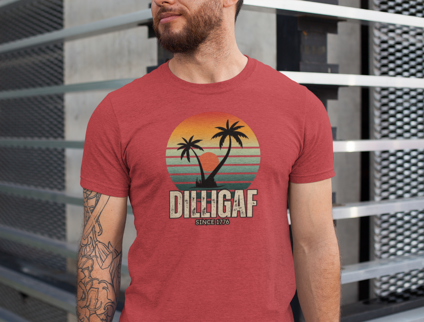 DILLIGAF since 1776 Tee- Unisex Jersey Short Sleeve Tee, Beachwear, Casual Summer Shirt, Gift for Any