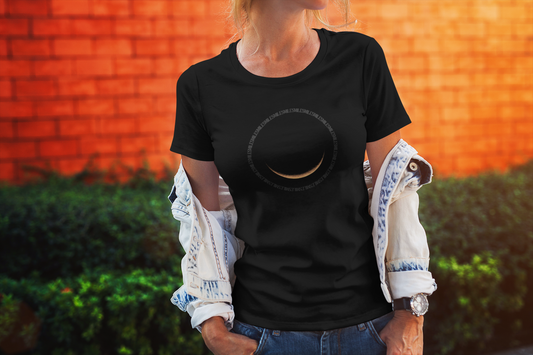 Smile Moon Unisex Jersey Tee | Comfortable Casual Wear, Everyday T-Shirt, Gift for Friends, Fun Summer Top, Cheerful Mood Shirt