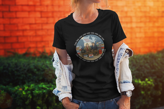 Coo Loo Coo Coo Coo Coo Coo - Cozy Retro Graphic Tee, Casual Unisex Shirt for Outdoors, Perfect Gift for Friends, Travel, Everyday Wear, Summer Fun