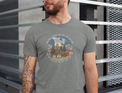 Coo Loo Coo Coo Coo Coo Coo - Cozy Retro Graphic Tee, Casual Unisex Shirt for Outdoors, Perfect Gift for Friends, Travel, Everyday Wear, Summer Fun
