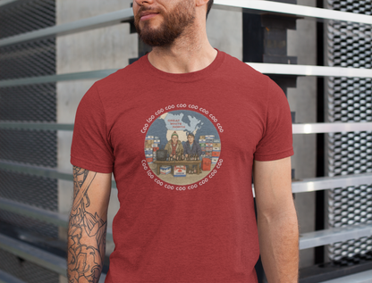 Coo Loo Coo Coo Coo Coo Coo - Cozy Retro Graphic Tee, Casual Unisex Shirt for Outdoors, Perfect Gift for Friends, Travel, Everyday Wear, Summer Fun