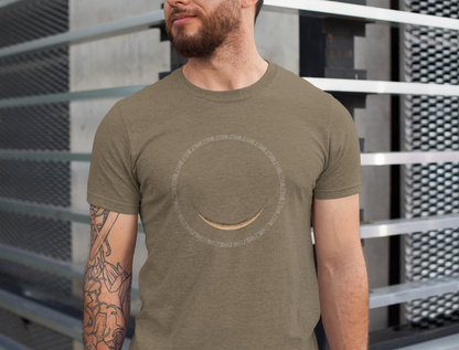 Smile Moon Unisex Jersey Tee | Comfortable Casual Wear, Everyday T-Shirt, Gift for Friends, Fun Summer Top, Cheerful Mood Shirt