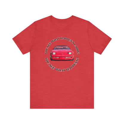 You See What Happen's Larry? Tee - Perfect Gift for Movie Enthusiasts, Birthday gift, Casual Wear, Movie Quote Style, Graphic T-Shirt