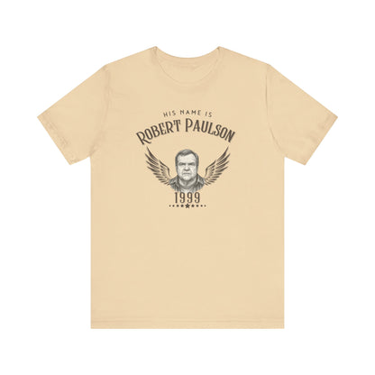 'His Name is Robert Paulson' Graphic Tee, Vintage-Inspired, Movie Buff Gift, Casual Wear, Gift for Him, Unique Birthday Gift, Crowd Favorite
