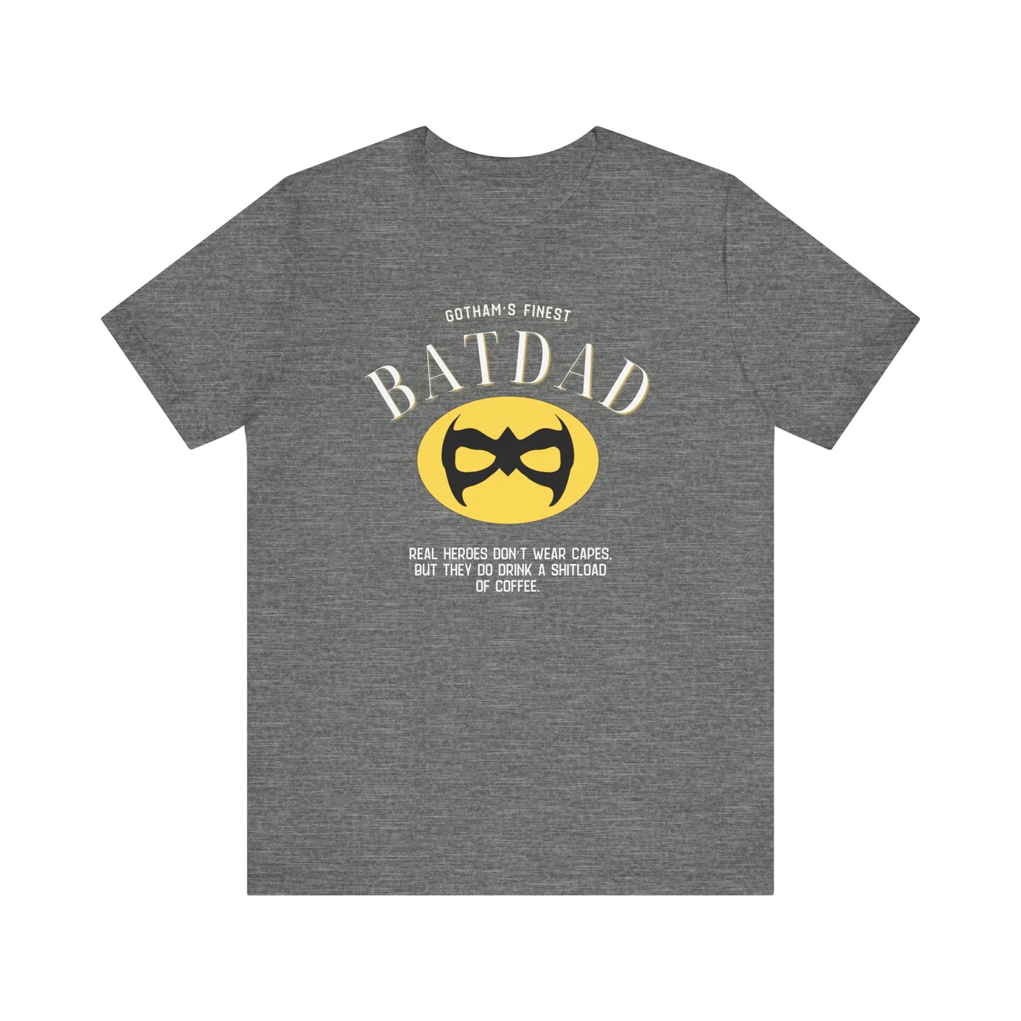Funny Batdad T-Shirt, Hero Dad Shirt, Father's Day Gift, Unisex Tee, Geeky Dad Apparel, Coffee Lover Tee