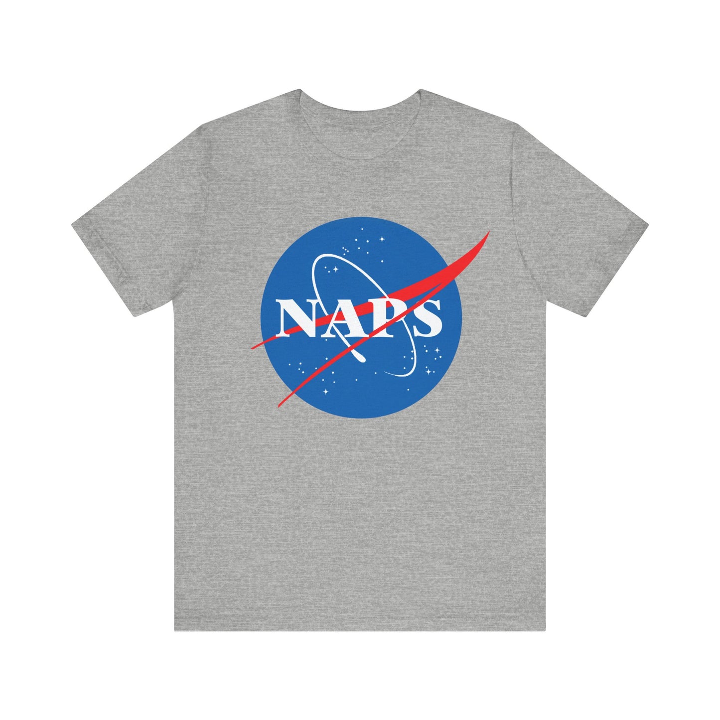 NASA Naps Unisex Tee, Funny Space Shirt, Gift for Astronomers, Space Lovers T-Shirt, Gift for Nap Lovers, Science Humor Apparel